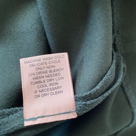 Philosophy Skirt Green Knee Length Stretch Pencil Gold Zipped Closure - Picture 6 of 10